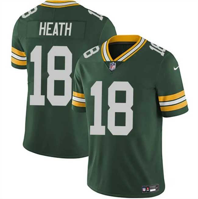 Men & Women & Youth Green Bay Packers #18 Malik Heath Green Vapor Untouchable Limited Stitched Jersey